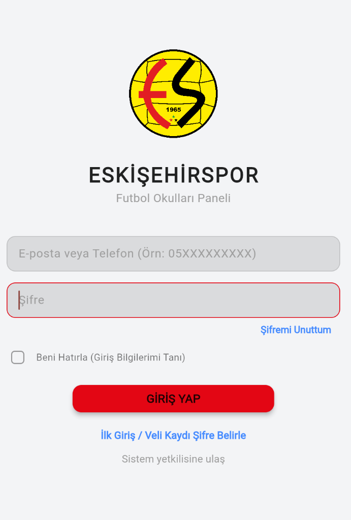 Veli Giriş Paneli